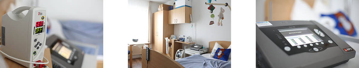 Räume und Geräte der Außerklinischen Intensivpflege im LINDENHOF